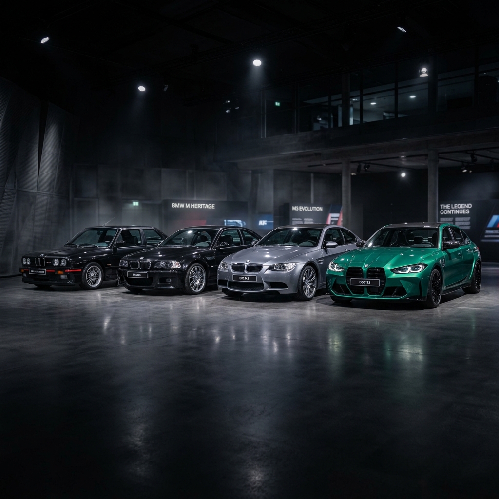 BMW M3 generations lineup E30 to G80