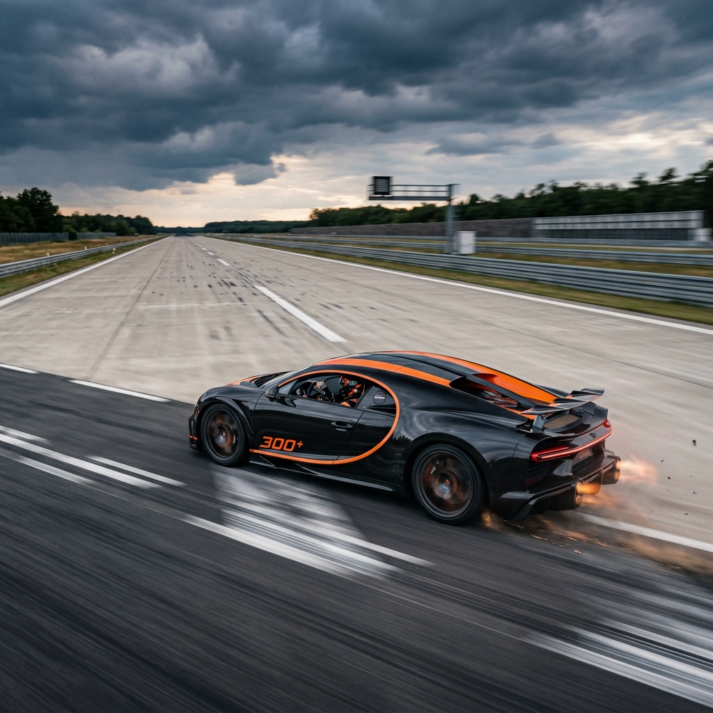 Bugatti Chiron Super Sport 300+ speed run