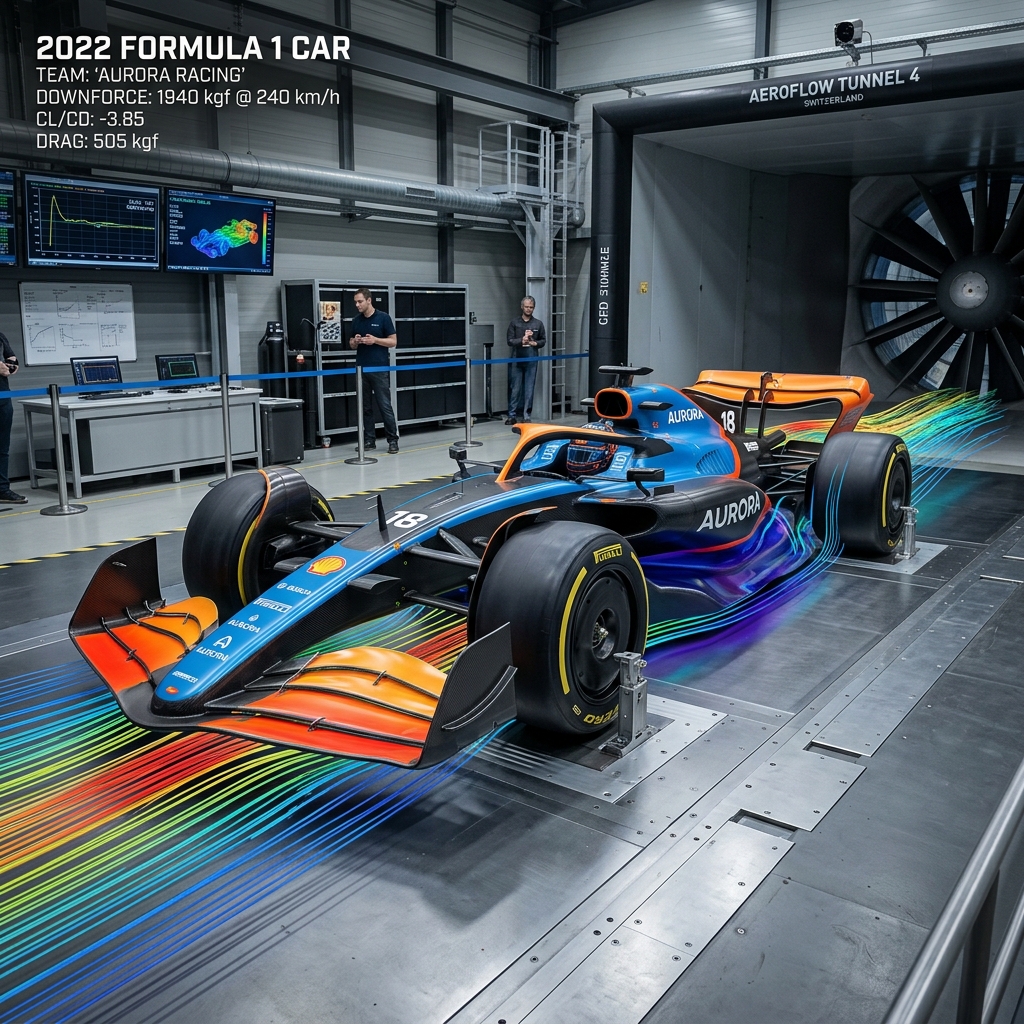 Modern F1 2022 aerodynamic regulations
