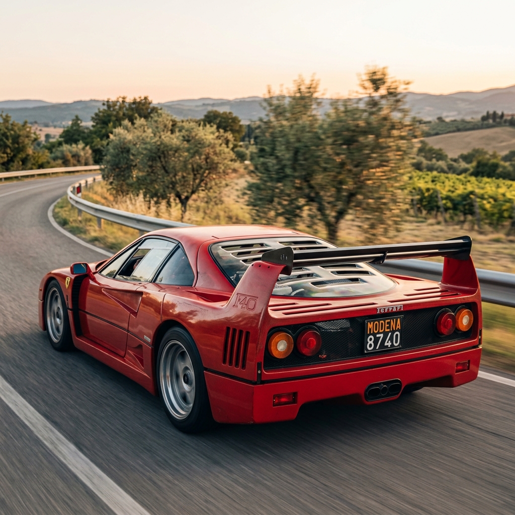 Ferrari F40 carbon-kevlar body and rear wing