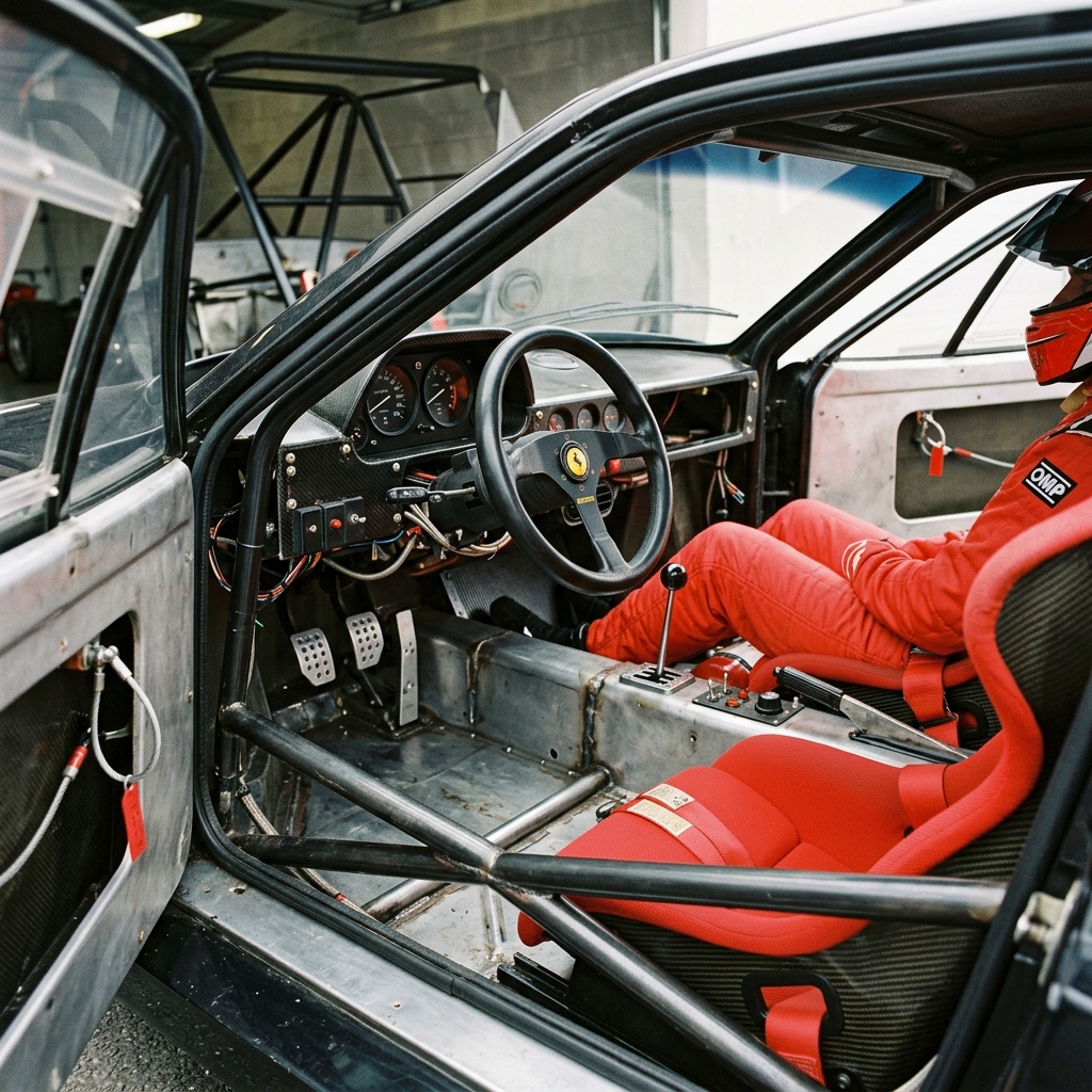Ferrari F40 stripped racing interior