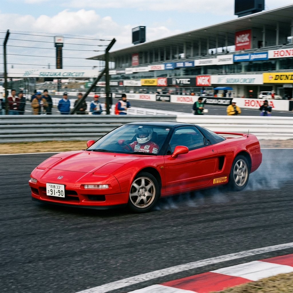 Honda NSX testing at Suzuka Circuit