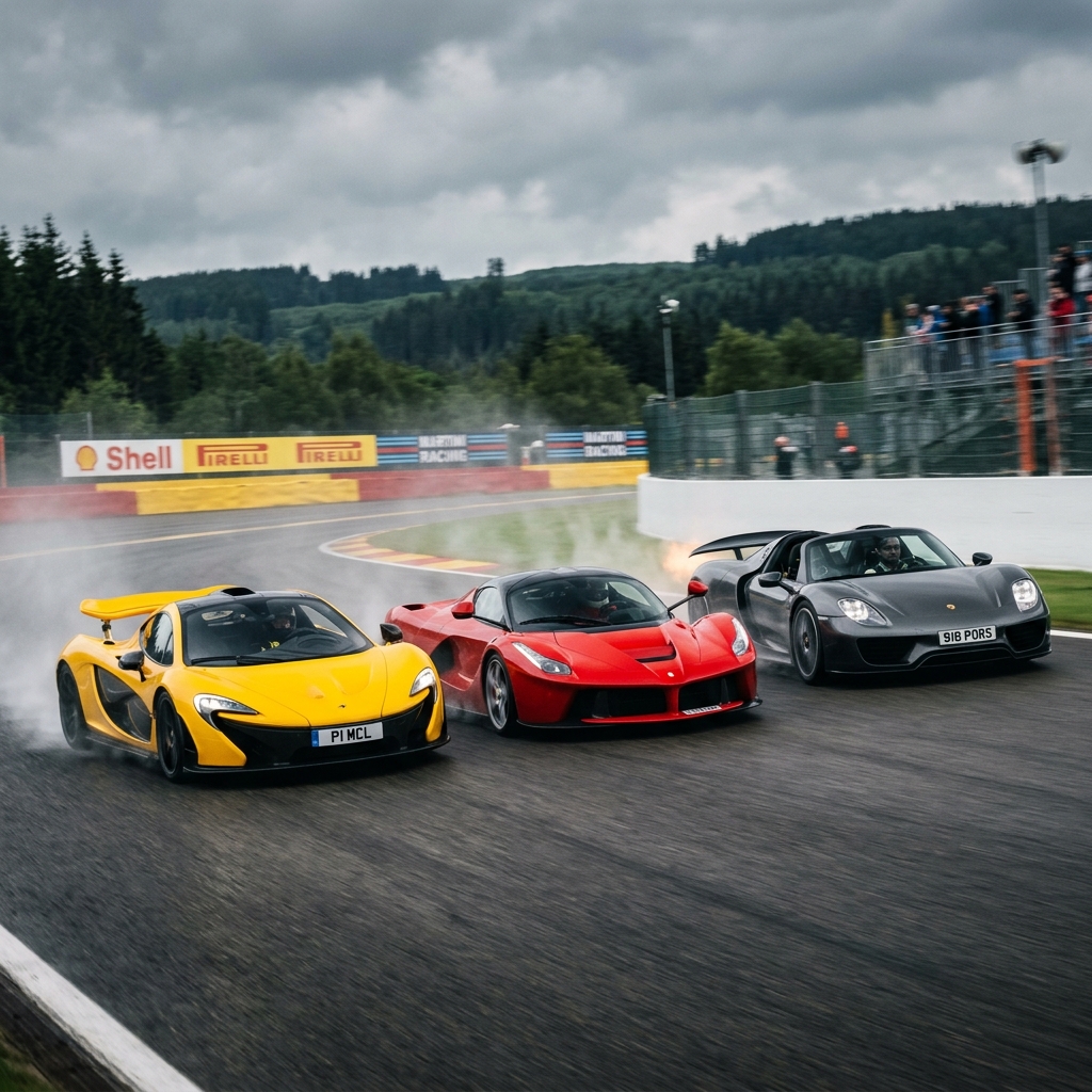 McLaren P1 Porsche 918 Ferrari LaFerrari together