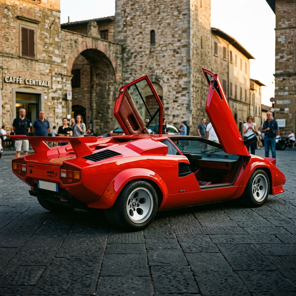 Lamborghini Countach scissor doors open