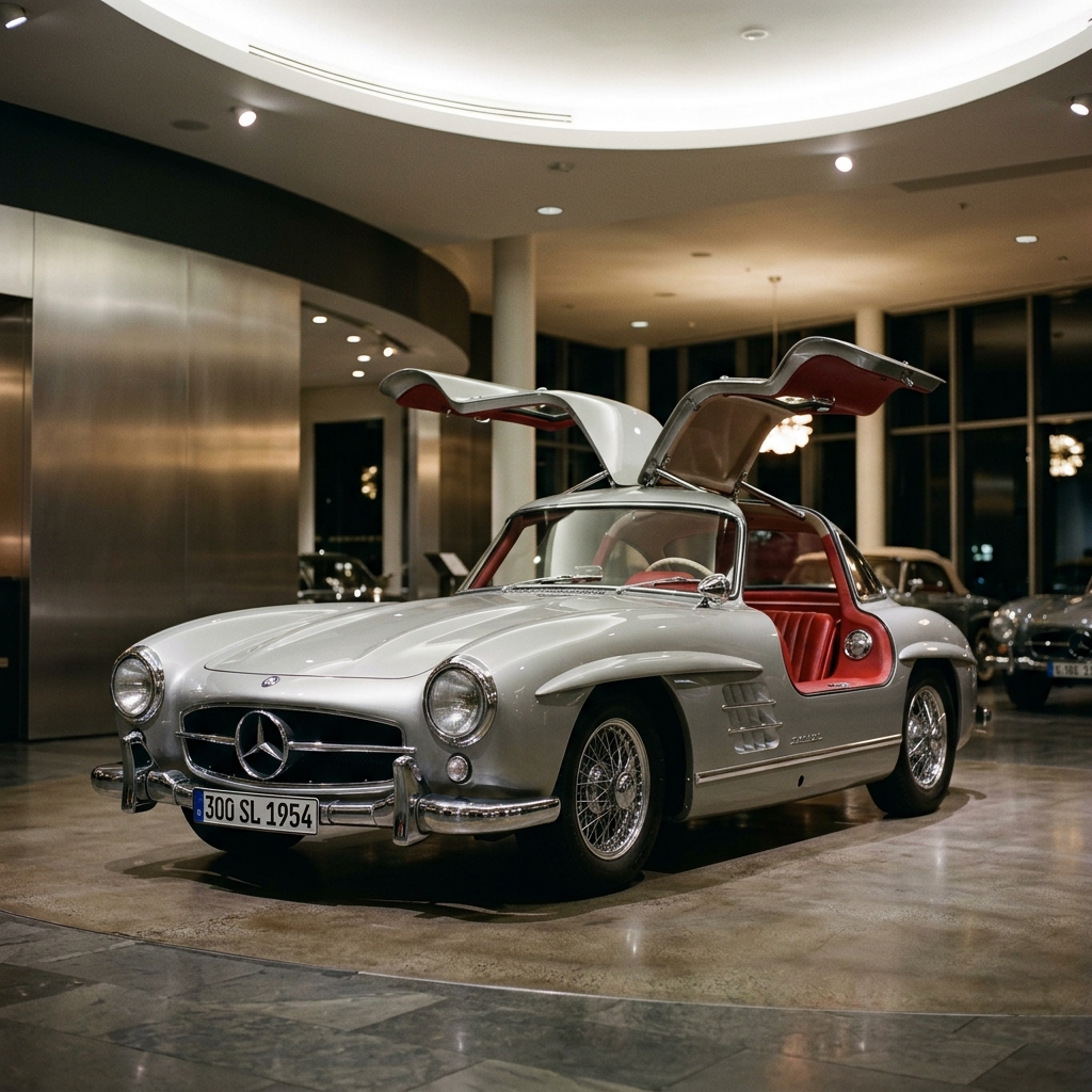 Mercedes 300 SL Gullwing doors open