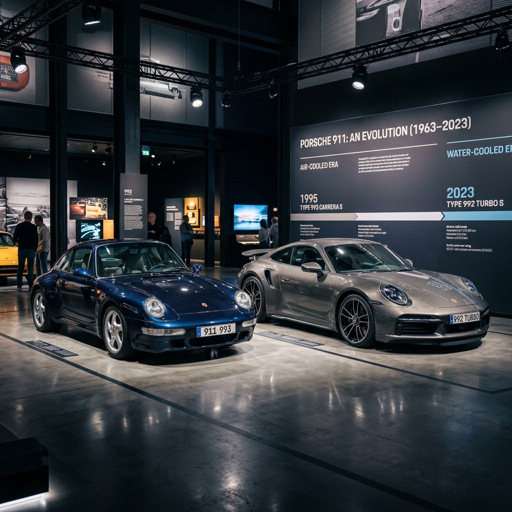 Porsche 911 generations air-cooled to modern